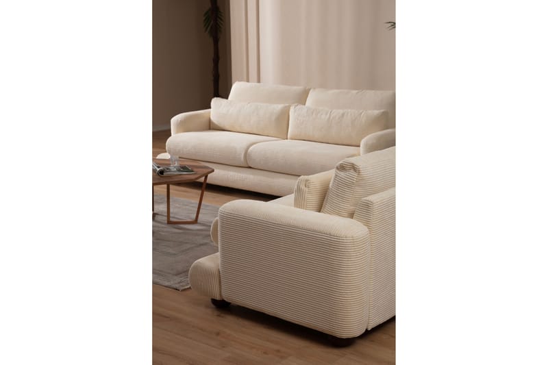 Madhan Soffa 3-sits Beige - Möbler - Vardagsrum - Soffor - 3-sits soffor