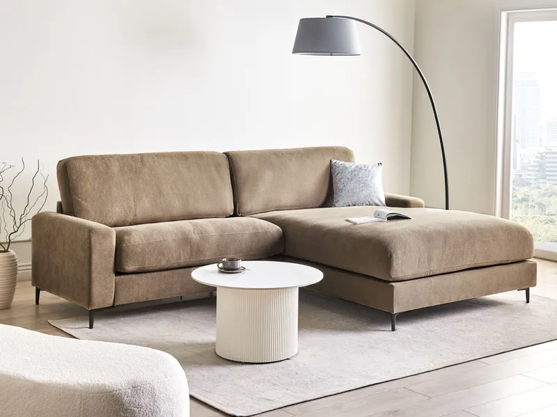 3-sits soffa Maloy Vänstervänd - Brun - Möbler - Vardagsrum - Soffor - Divansoffa & schäslong