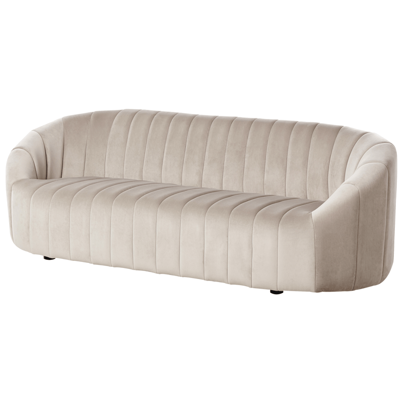 3-sits soffa Malung - Beige - Möbler - Vardagsrum - Soffor - Sammetssoffor
