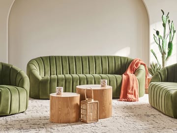 3-sits soffa Malung - Mörkgrön - Möbler - Vardagsrum - Soffor - Sammetssoffor