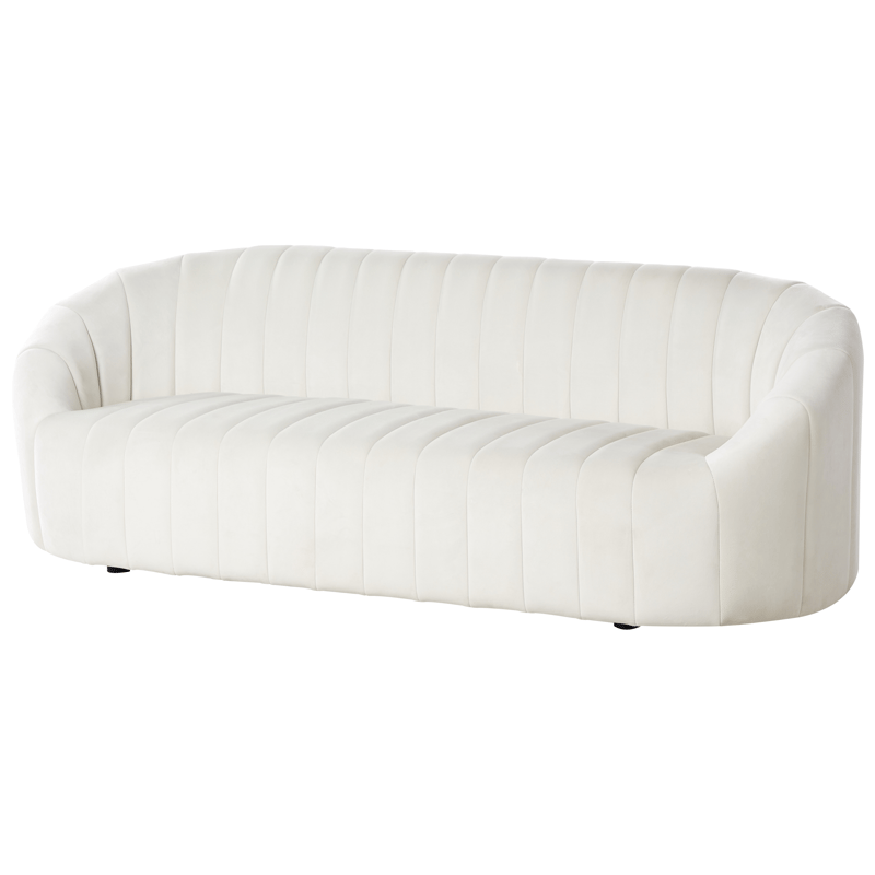 3-sits soffa Malung - Off-White - Möbler - Vardagsrum - Soffor - Sammetssoffor