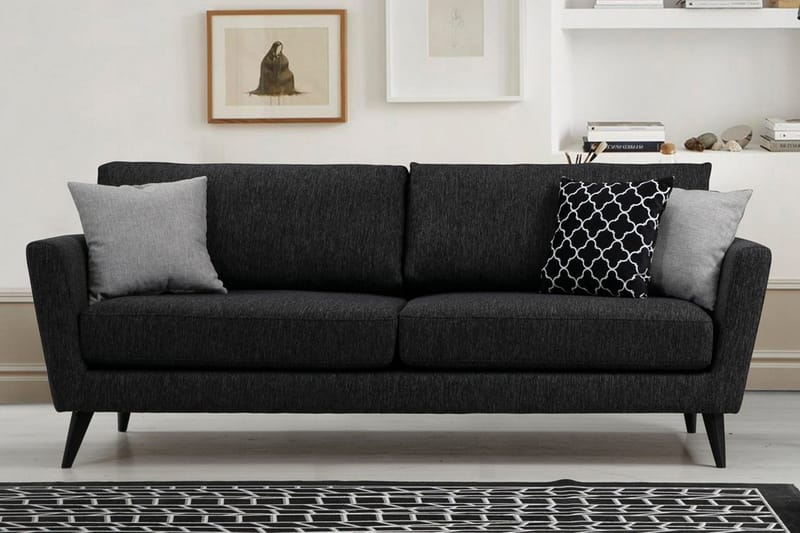 Mangia 3-sits Bäddsoffa 93x178 cm i Tyg - Antracit - Möbler - Vardagsrum - Bäddsoffor - 3-sits bäddsoffa