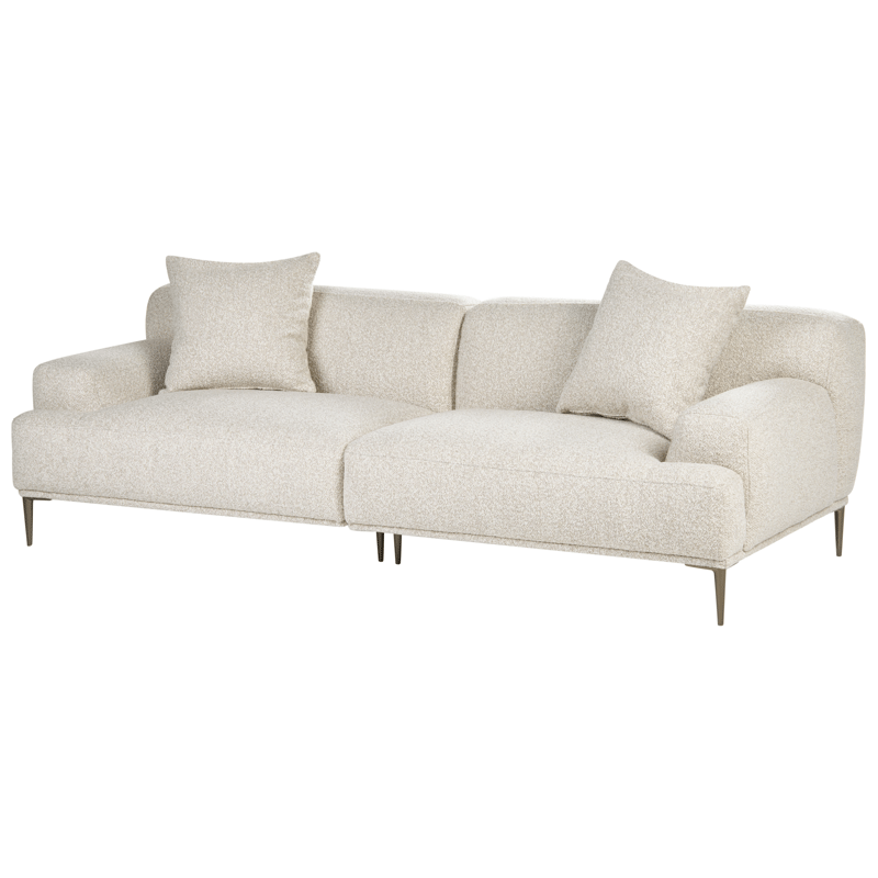 3-sits soffa Matila i Bouclé - Vit - Möbler - Vardagsrum - Soffor - 3-sits soffor