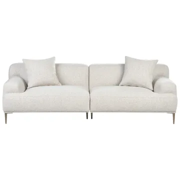3-sits soffa Matila i Bouclé - Vit - Möbler - Vardagsrum - Soffor - 3-sits soffor