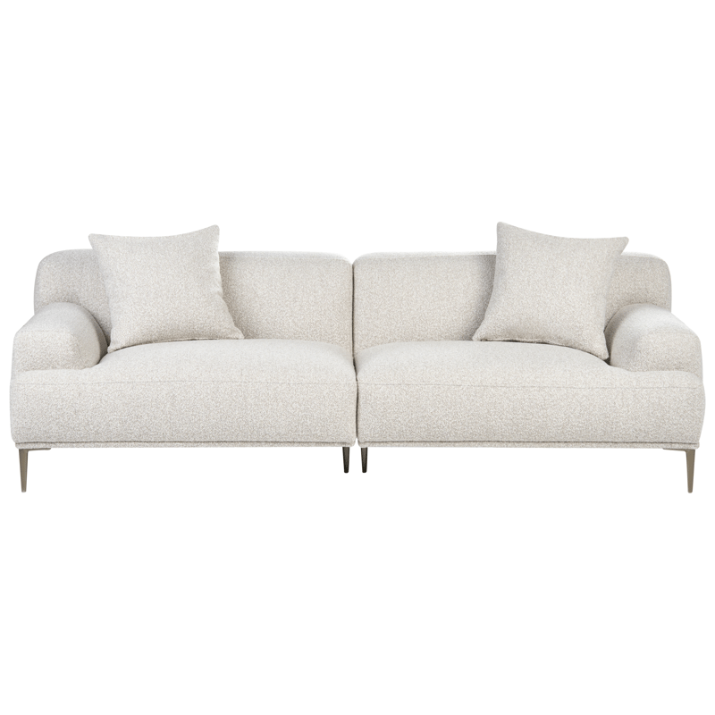 3-sits soffa Matila i Bouclé - Vit - Möbler - Vardagsrum - Soffor - 3-sits soffor