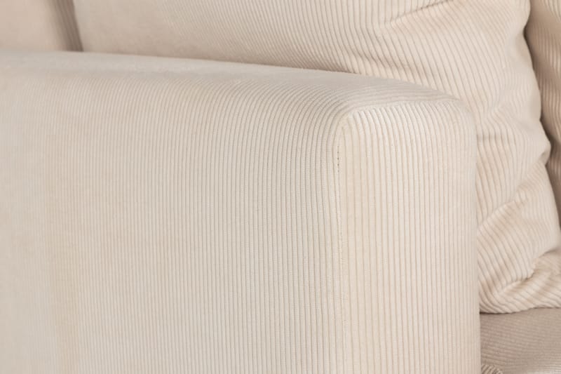 Menard 3-sits Djup Manchestersoffa - Beige - Möbler - Vardagsrum - Soffor - 3-sits soffor