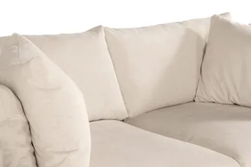 Menard 3-sits Djup Manchestersoffa - Beige - Möbler - Vardagsrum - Soffor - 3-sits soffor