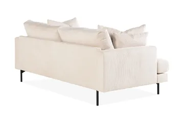 Menard 3-sits Djup Manchestersoffa - Beige - Möbler - Vardagsrum - Soffor - 3-sits soffor