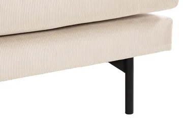 Menard 3-sits Djup Manchestersoffa - Beige - Möbler - Vardagsrum - Soffor - 3-sits soffor