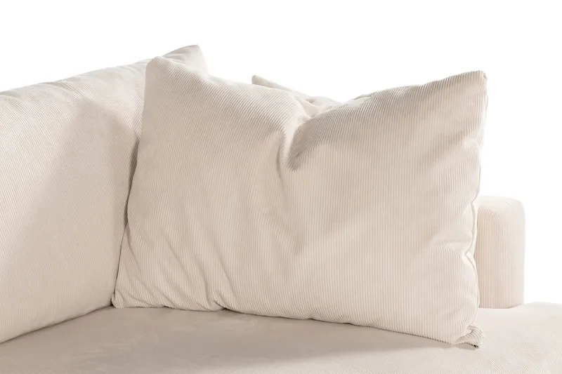 Menard 3-sits Djup Manchestersoffa - Beige - Möbler - Vardagsrum - Soffor - 3-sits soffor