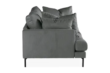 Menard 3-sits Djup Manchestersoffa - Grå - Möbler - Vardagsrum - Soffor - 3-sits soffor