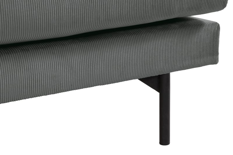 Menard 3-sits Djup Manchestersoffa - Grå - Möbler - Vardagsrum - Soffor - 3-sits soffor