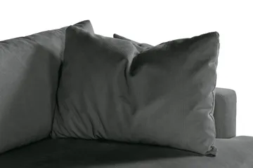 Menard 3-sits Djup Manchestersoffa - Grå - Möbler - Vardagsrum - Soffor - 3-sits soffor