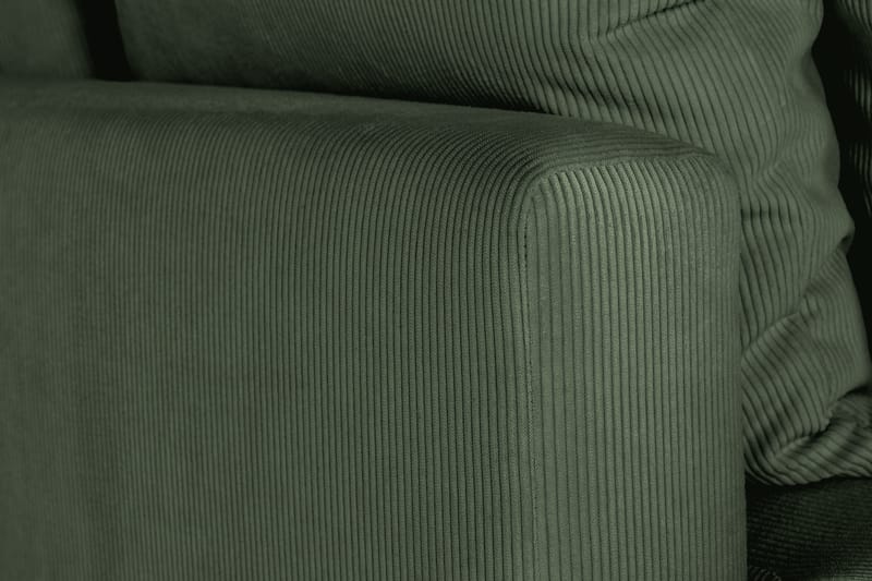 Menard 3-sits Djup Manchestersoffa - Grön - Möbler - Vardagsrum - Soffor - 3-sits soffor