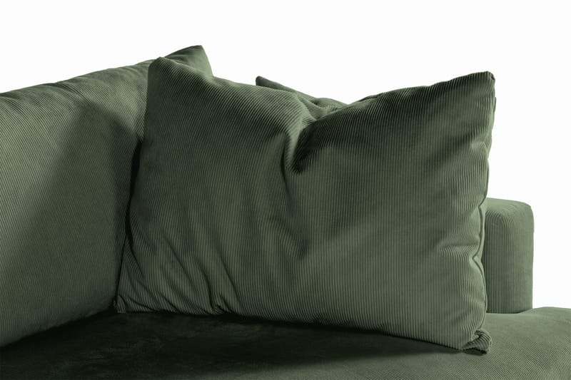 Menard 3-sits Djup Manchestersoffa - Grön - Möbler - Vardagsrum - Soffor - 3-sits soffor