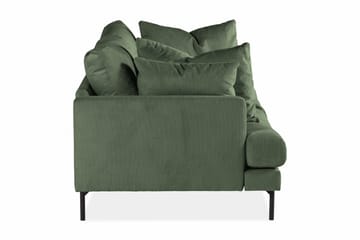Menard 3-sits Djup Manchestersoffa - Grön - Möbler - Vardagsrum - Soffor - 3-sits soffor