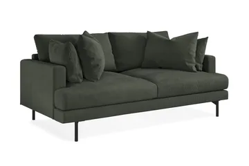 Menard 3-sits Djup Manchestersoffa - Mörkgrön - Möbler - Vardagsrum - Soffor - 3-sits soffor