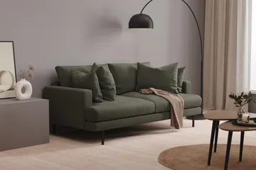 Menard 3-sits Djup Manchestersoffa - Mörkgrön - Möbler - Vardagsrum - Soffor - 3-sits soffor