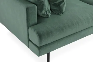 Menard 3-sits Djup Sammetssoffa - Mörkgrön - Möbler - Vardagsrum - Soffor - 3-sits soffor