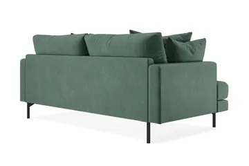 Menard 3-sits Djup Sammetssoffa - Mörkgrön - Möbler - Vardagsrum - Soffor - 3-sits soffor
