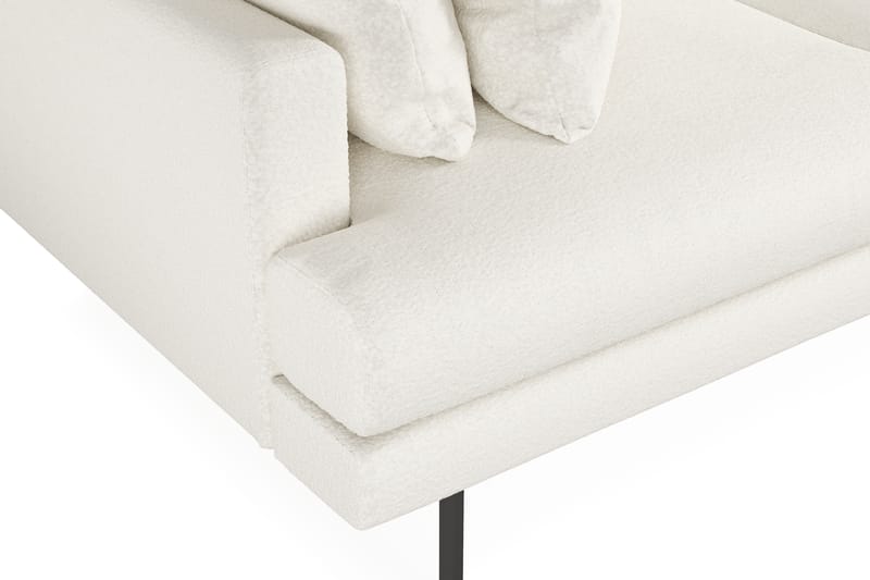 Menard 3-sits Djup Soffa i Bouclé - Vit - Möbler - Vardagsrum - Soffor - 3-sits soffor