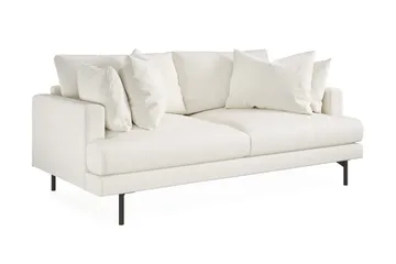 Menard 3-sits Djup Soffa i Bouclé - Vit - Möbler - Vardagsrum - Soffor - 3-sits soffor