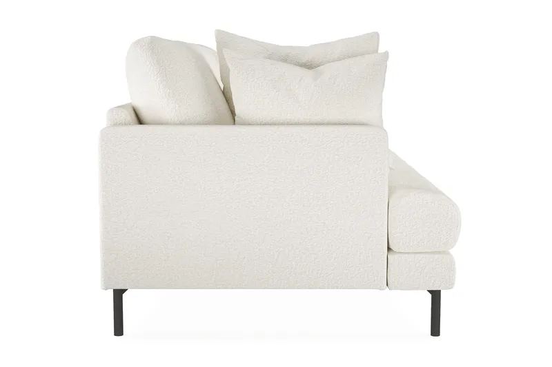 Menard 3-sits Djup Soffa i Bouclé - Vit - Möbler - Vardagsrum - Soffor - 3-sits soffor
