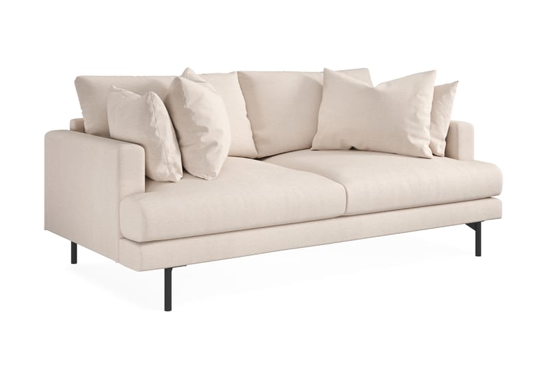 Menard 3-sits Djup Tygsoffa 205 cm bred - Beige - Möbler - Vardagsrum - Soffor - 3-sits soffor