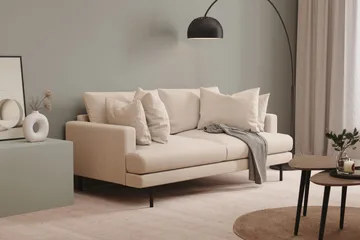 Menard 3-sits Djup Tygsoffa 205 cm bred - Beige - Möbler - Vardagsrum - Soffor - 3-sits soffor