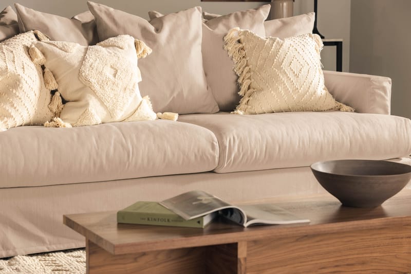 Menard 3-sits Djup Tygsoffa - Beige - Möbler - Vardagsrum - Soffor - 3-sits soffor