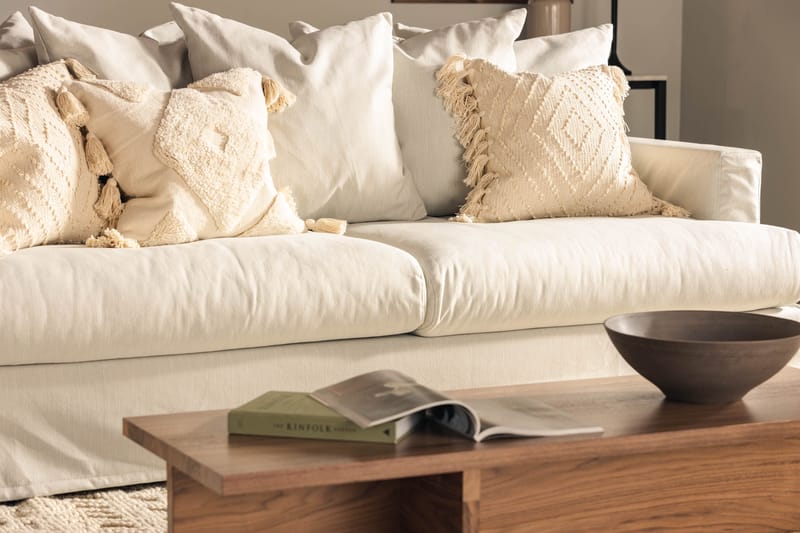 Menard 3-sits Djup Tygsoffa - Ljusgrå - Möbler - Vardagsrum - Soffor - 3-sits soffor