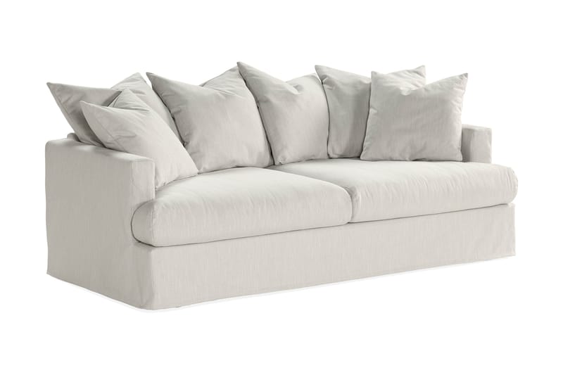 Menard 3-sits Djup Tygsoffa - Ljusgrå - Möbler - Vardagsrum - Soffor - 3-sits soffor
