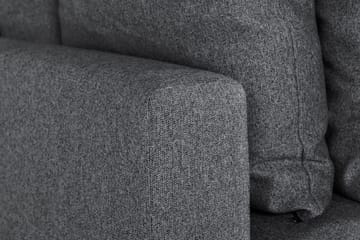 Menard 3-sits Djup Tygsoffa - Mörkgrå - Möbler - Vardagsrum - Soffor - 3-sits soffor