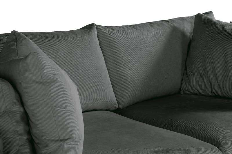 Menard 3-sits Manchestersoffa - Grå - Möbler - Vardagsrum - Soffor - 3-sits soffor