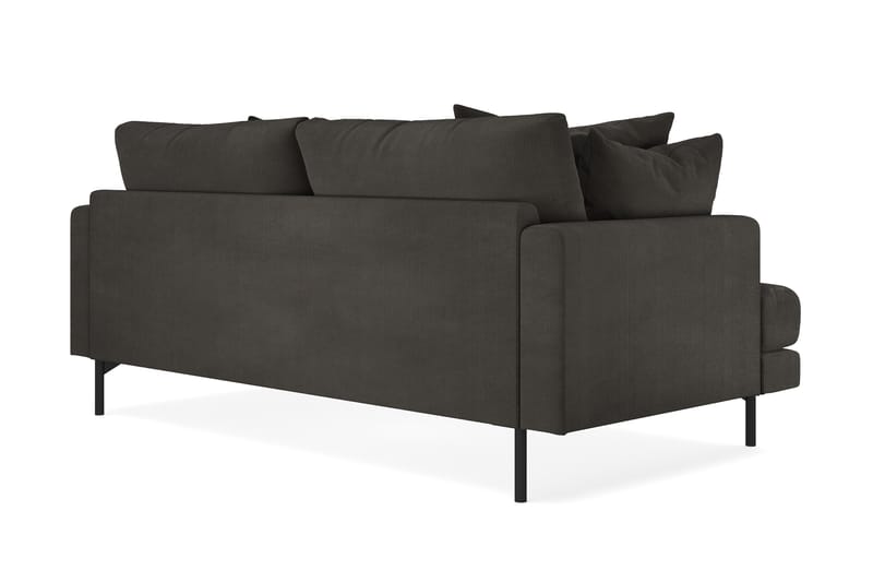 Menard 3-sits Manchestersoffa - Mörkgrå - Möbler - Vardagsrum - Soffor - 3-sits soffor