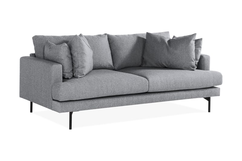Menard 3-sits Soffa Grå/Svart - Möbler - Vardagsrum - Soffor - 3-sits soffor