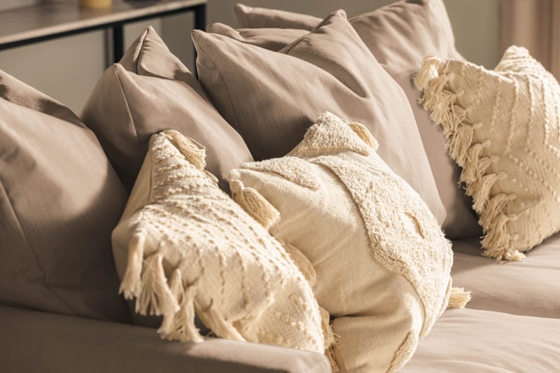 Menard 3-sits Tygsoffa - Beige - Möbler - Vardagsrum - Soffor - 3-sits soffor