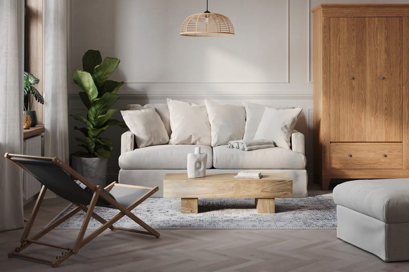 Menard 3-sits Tygsoffa - Beige - Möbler - Vardagsrum - Soffor - 3-sits soffor