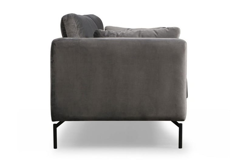 Mezonzo 3-sits Sammetssoffa 217 cm med Höga Ben - Grå - Möbler - Vardagsrum - Soffor - 3-sits soffor
