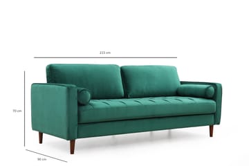 Mirrilnesh Soffa 3-sits - Grön - Möbler - Vardagsrum - Soffor - 3-sits soffor