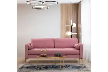 Mirrilnesh Soffa 3-sits - Rosa - Möbler - Vardagsrum - Soffor - 3-sits soffor