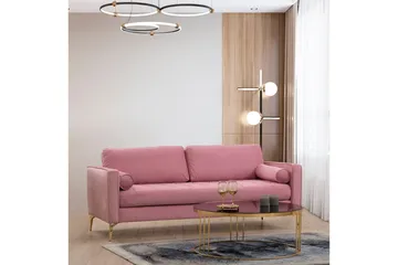 Mirrilnesh Soffa 3-sits - Rosa - Möbler - Vardagsrum - Soffor - 3-sits soffor