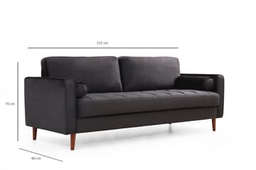 Mirrilnesh Soffa 3-sits - Svart - Möbler - Vardagsrum - Soffor - 3-sits soffor