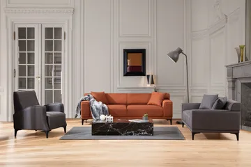 Mississauga Soffa 3-sits - Orange - Möbler - Vardagsrum - Soffor - 3-sits soffor
