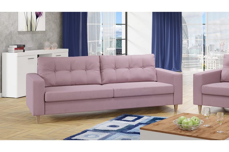 Mist Soffa 154x91x83 cm - Rosa - Möbler - Vardagsrum - Soffor - 3-sits soffor