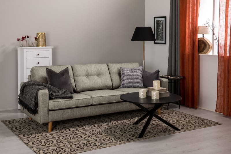 Monroe 3-sits Tygsoffa - Beige / Grå - Möbler - Vardagsrum - Soffor - 3-sits soffor