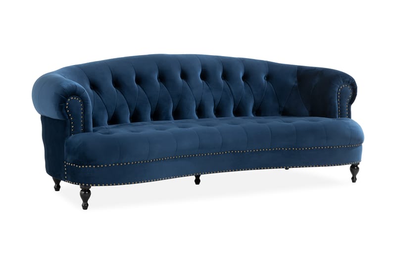 MOSLANDER 3-sits Soffa Blå - 3-sits soffor - chesterfield soffor