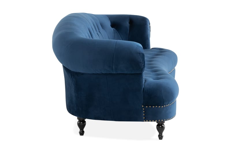 MOSLANDER 3-sits Soffa Blå - 3-sits soffor - chesterfield soffor