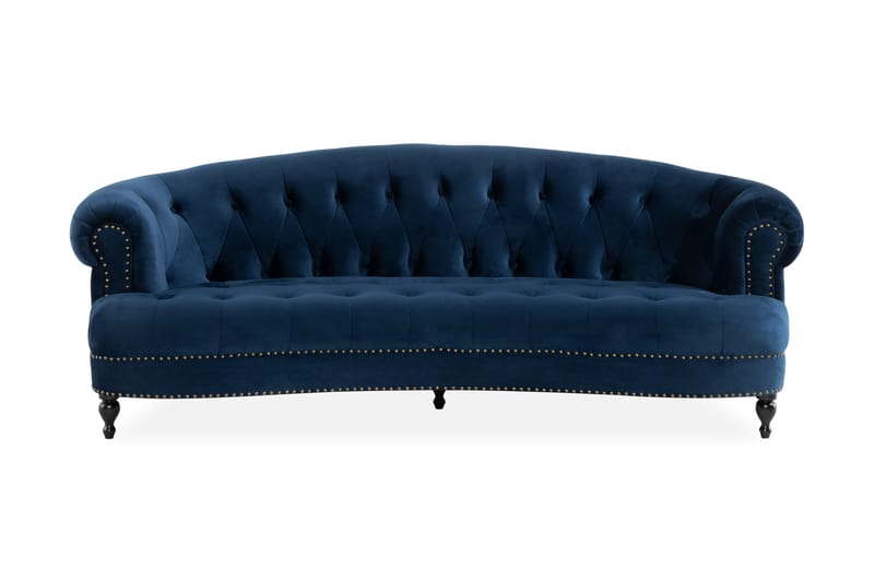 MOSLANDER 3-sits Soffa Blå - 3-sits soffor - chesterfield soffor