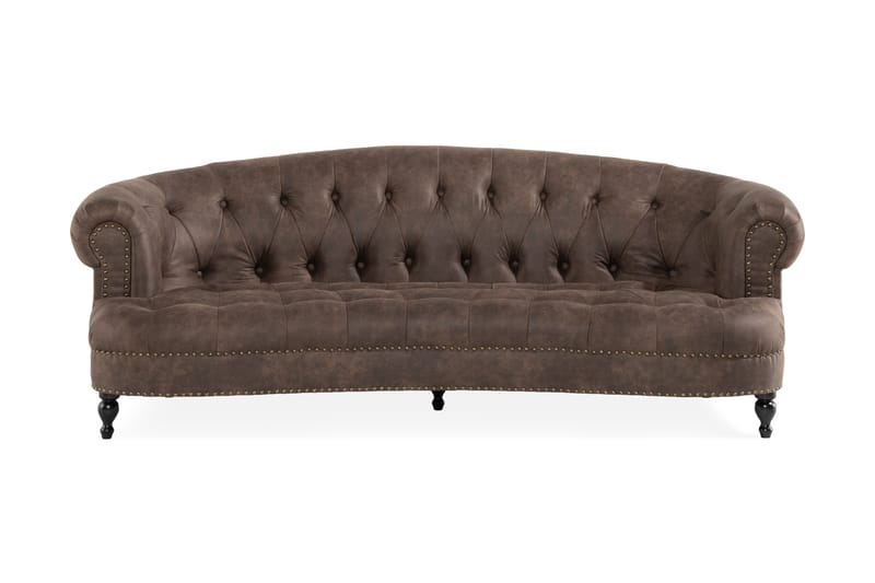 MOSLANDER 3-sits Soffa Brun - 3-sits soffor - chesterfield soffor